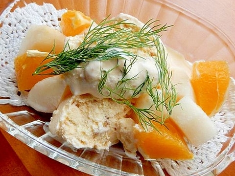 簡単!ピーナッツバターで❤市販のアイスのデザート♪